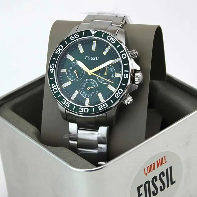 Fossil Bannon Multifunction Green Dial Men's Watch- BQ2492